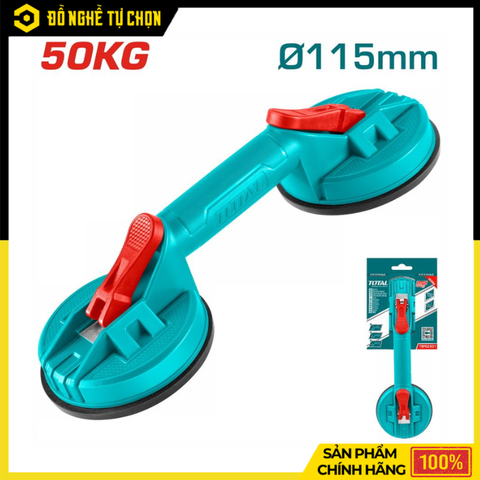 Tay Hít Kính 2 Chấu Total TSP02501 Tải Trọng 50kg Bám Chắc Nâng Hạ An Toàn – Hàng Chính Hãng, Có VAT