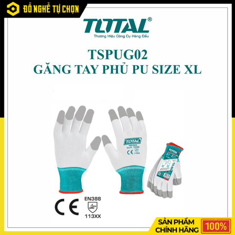 Găng Tay Phủ PU Size XL Total TSPUG02 | Hàng Chính Hãng, Có VAT