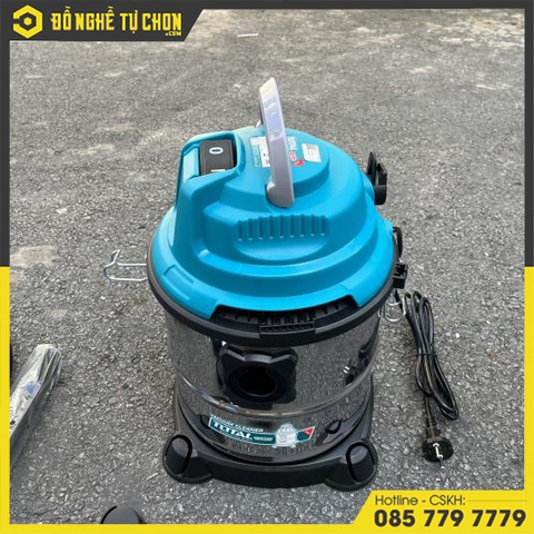 Máy hút bụi hiệu Total TVC12202 - Dung tích: 12L - Công suất: 1000W