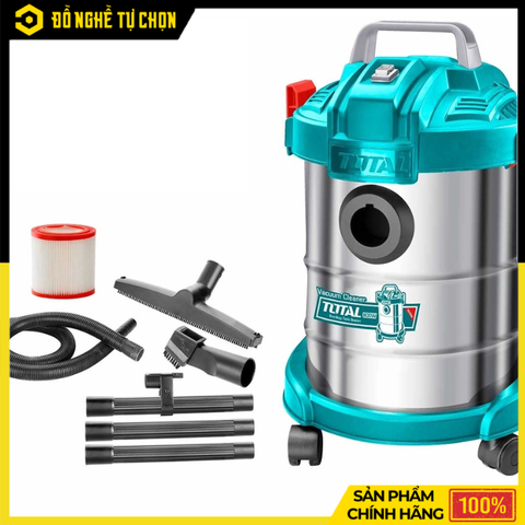 Máy Hút Bụi Khô & Ướt Total TVC14122 – Dung Tích 12L, Công Suất 800W – Gọn Nhẹ, Đa Năng, Hiệu Quả Cao - Hàng Chính Hãng, Có VAT