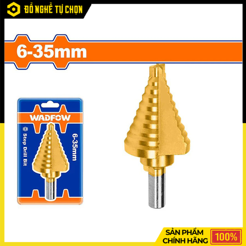 Mũi Khoan Tháp Wadfow WJD1406 6-35mm Khoan Đa Kích Thước, Cắt Ngọt, Chuyên Dụng Cho Kim Loại Tấm | Hàng Chính Hãng, Có VAT