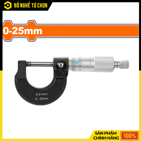 Panme Đo Ngoài Cơ Khí 0-25mm Wadfow WMCM1P25 – Đo Chính Xác, Thao Tác Ổn Định | Hàng Chính Hãng, Có VAT
