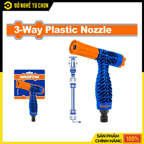 Vòi Xịt Nhựa 3 Chế Độ 2 Đầu Wadfow WNE7E34 Tưới Cây Linh Hoạt Dễ Sử Dụng – Hàng Chính Hãng, Có VAT