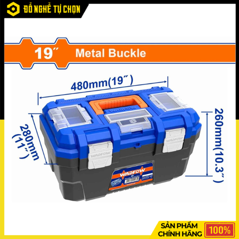Hộp Đựng Dụng Cụ 19” Wadfow WTB3319 Khóa Kim Loại – Bền Chắc, Tiện Lợi | Hàng Chính Hãng, Có VAT