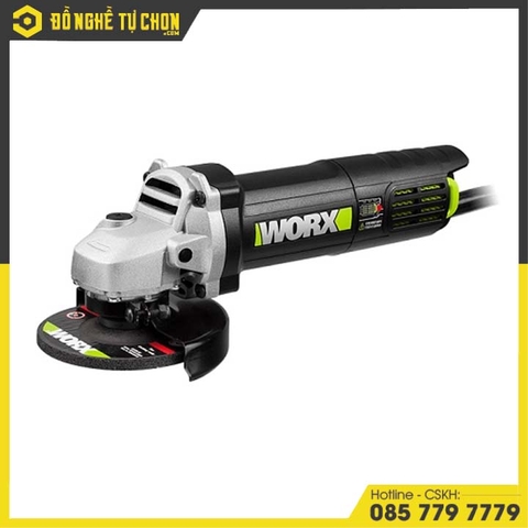 Máy Mài Góc 750W 100mm WU800X (Công tắc đuôi) - Worx Green