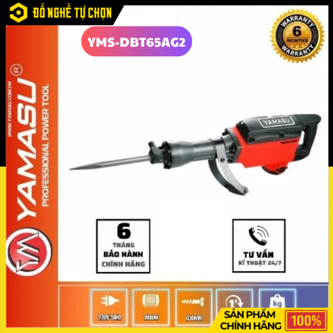 Máy Đục Bê Tông 30mm Yamasu YMS-DBT65AG2 Công Suất Mạnh Mẽ Đục Phá Hiệu Quả – Hàng Chính Hãng, Có VAT