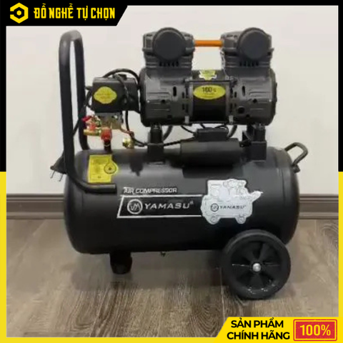 Máy Nén Khí Sạch Yamasu NKS 4.0HP – 50L Giảm Âm Không Dầu | Hàng Chính Hãng, Có VAT
