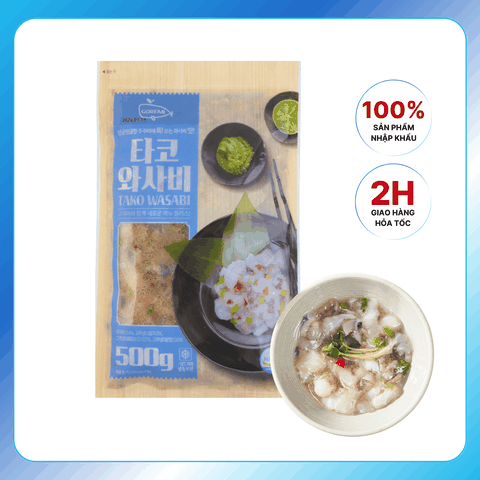 Tako Wasabi - Bạch Tuộc Vị Mù Tạt Cay Nồng 500g