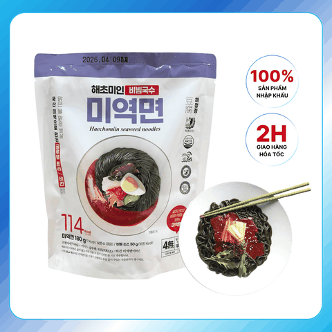 Mì Trộn Rong Biển Thuần Chay Có Sốt Trộn Hàn Quốc Đặc Biệt 230g