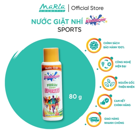 Nước giặt xả KinKlean Sports sạch thơm năng động 24h 80g