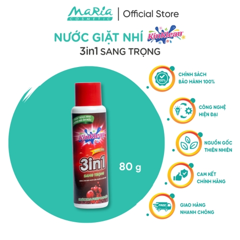 Nước giặt 3in1 KinKlean hương nước hoa Pháp sang trọng 80g