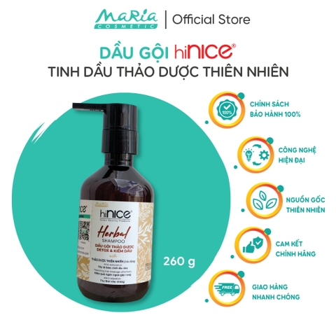 Dầu gội hiNice tinh dầu thiên nhiên Bưởi & Olive kiềm dầu 10x6gx72 dây