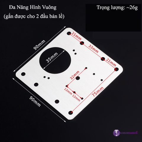 Combo 5 miếng đệm sửa bản lề cửa tủ