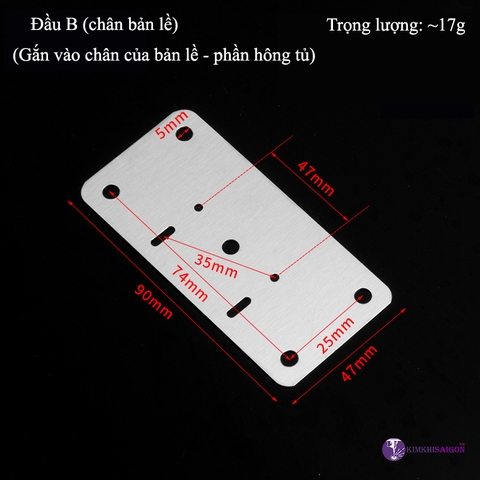 Combo 5 miếng đệm sửa bản lề cửa tủ