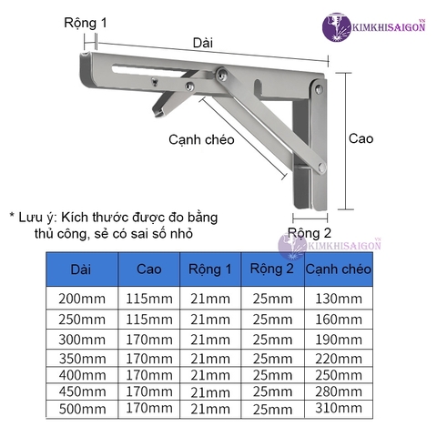 Giá Đỡ Gấp Gọn Gắn Tường PGT-01
