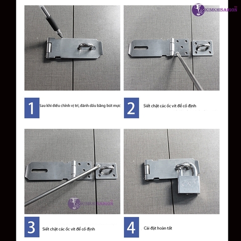 Chốt Khóa Thẳng Inox KHOA-09