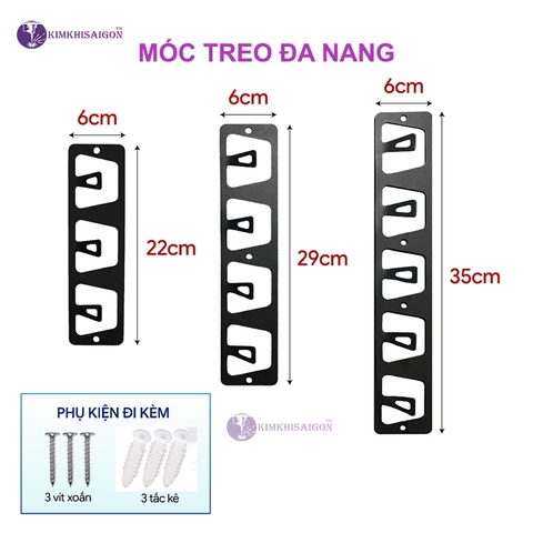 (Tặng Kèm Vít) Móc Treo Đồ, Móc Treo Tường, Móc Treo Quần Áo Chịu Lực, Móc Treo Đa Năng Gắn Tường Kim Khi Sài Gòn MT-15.