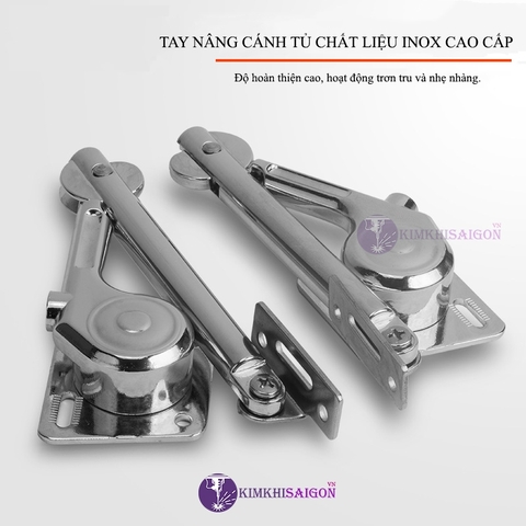 Tay Nâng Đỡ Cánh Tủ Inox Cao Cấp, Tay Đỡ Cánh Tủ Bếp (Bộ 2 Cái ) PT-02