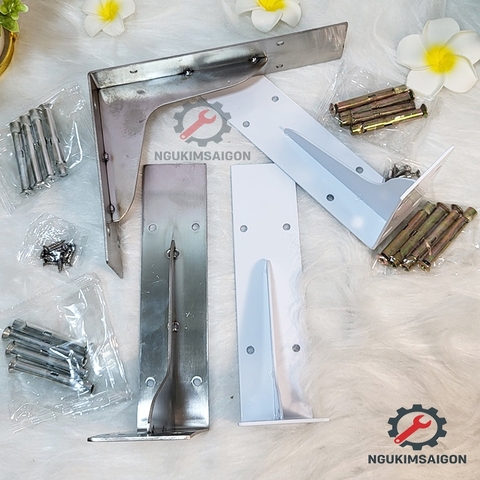 (Bộ 2 Cái) Giá Đỡ Gắn Tường, Kệ Gắn Tường Chịu Tải Lớn, Ke chữ L  PGT-02
