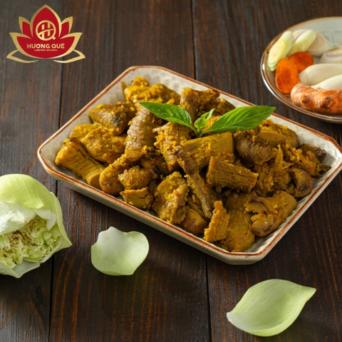 BRAISED MUSHROOMS WITH LEMONGRASS AND TURMERIC  - CHÂN NẤM KHO SẢ NGHỆ 300g