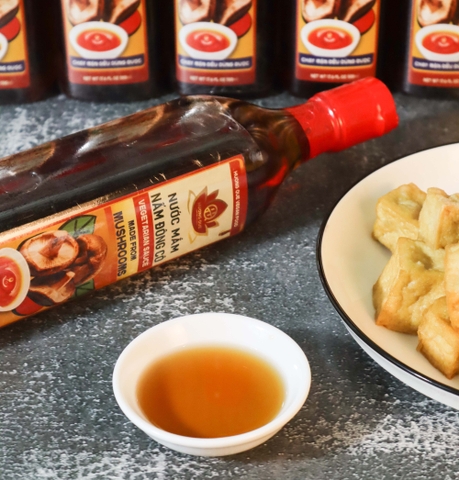 VEGETARIAN SAUCE MADE FROM MUSHROOMS - NƯỚC MẮM NẤM ĐÔNG CÔ 500ml