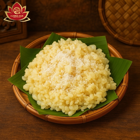STICKY RICE WITH CORN - XÔI BẮP GÓI LÁ CHUỐI 450g