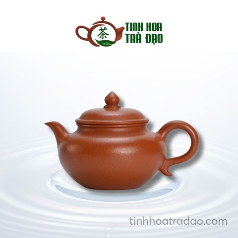 Ấm Tử Sa Thu Thủy Liên Tử Trơn Hồng Giáng Pha Nê 150ml - ATS065