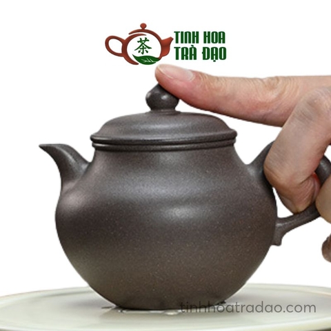 Ấm Tử Sa Liên Tử Dáng Trơn Thanh Hôi Nê 250ml - ATS061