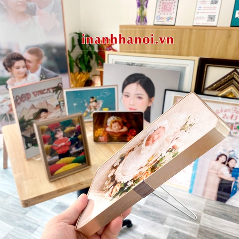 ẢNH GỖ BỌC VIỀN KIM LOẠI CAO CẤP