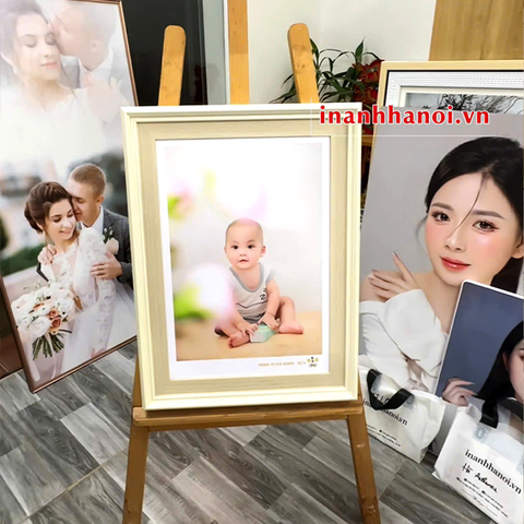 ẢNH GỖ LỤA - MECA - TRÁNG GƯƠNG PHÓNG TO & LẮP KHUNG GỖ
