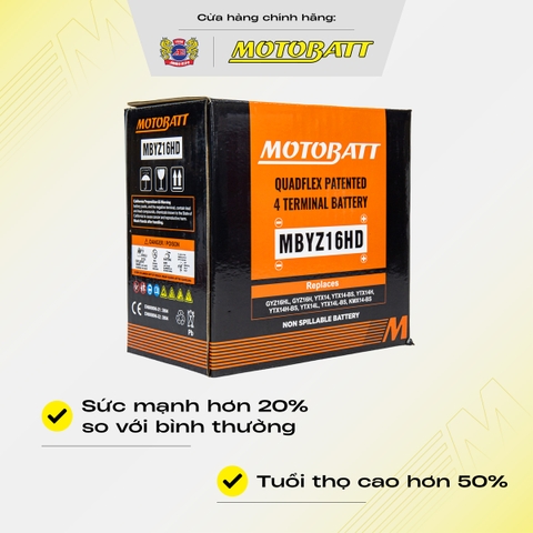Bình điện phân khối lớn Motobatt Quadflex 240A dòng khủng khủng bảo hành 12 tháng chính hãng