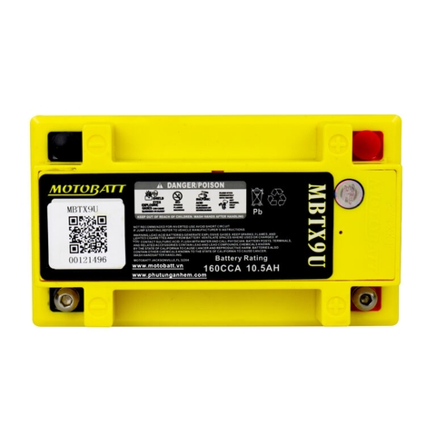 Bình ắc quy Quadflex Motobatt MBTX9U