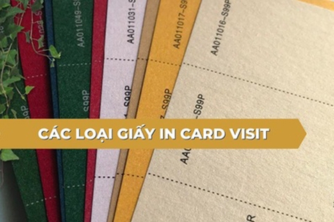 Tổng hợp các loại giấy in card visit phổ biến hiện nay