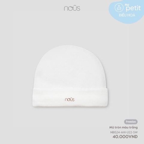 NOUS - Mũ tròn màu trắng - FS -