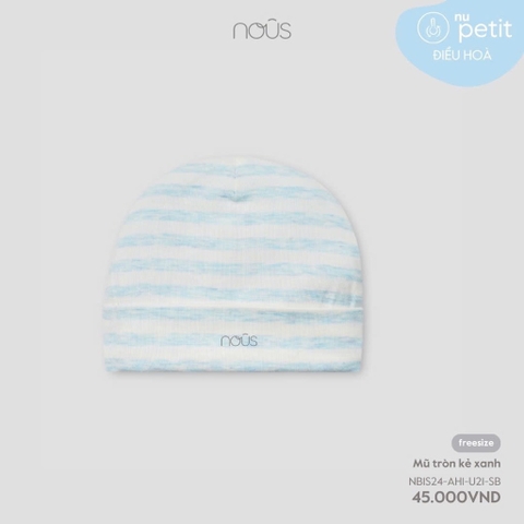 NOUS - Mũ tròn kẻ xanh - NP