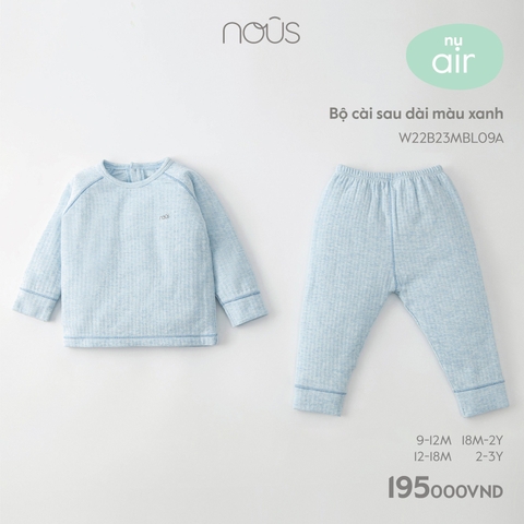 NOUS - Bộ cài vai dài màu xanh - Nu Air - SS23.9