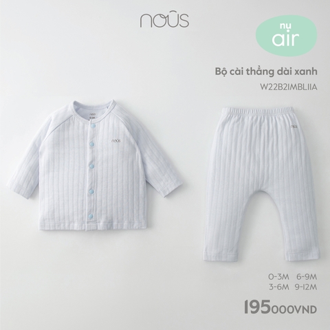 NOUS - Bộ cài thẳng dài xanh  - Nu Air - 3M - SS23.9