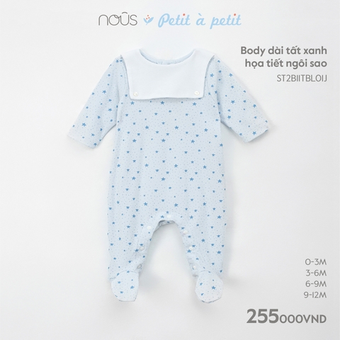 NOUS - Body dài tất xanh họa tiết ngôi sao - Nu Petit - SS23.9