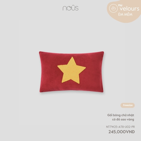 NOUS - Gối bông chữ nhật cờ đỏ sao vàng - SS25.T9A