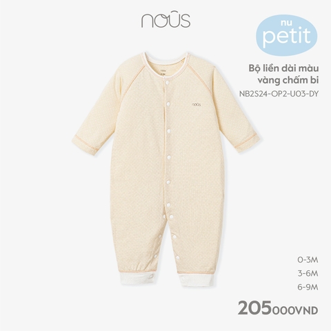 NOUS - Body dài màu vàng chấm bi  - Nu Petit - 3M - SS24.T1A - Body