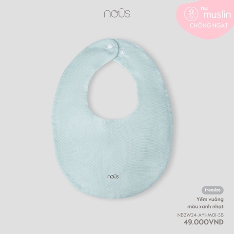 NOUS - Yếm vuông màu xanh nhạt - Nu Muslin - FS - SS24.T7A