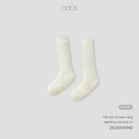 NOUS - Tất cao cổ màu vàng - M - SS24.T12A