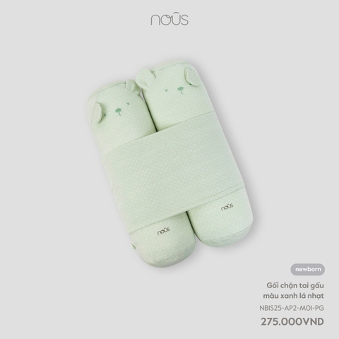 NOUS - Gối chặn tai gấu màu xanh lá nhạt NB - Nu Doux - SS25.T2A