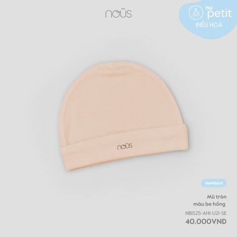 NOUS - Mũ tròn màu be hồng - SS25.T7A