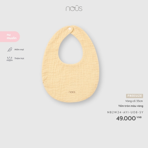 NOUS - Yếm tròn màu vàng - FS - SS26.T4A