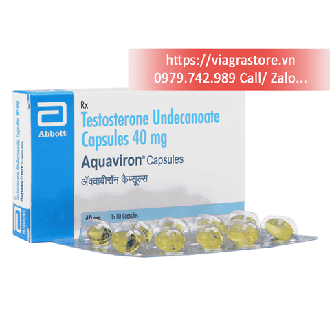 Aquaviron Capsules 40mg - Testosterone Undecanoate - Hãng Abbott (Hộp 10 viên)
