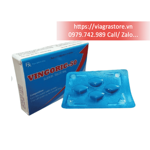 Vingoric 50mg - Điều trị rối loạn cương dương (1 vỉ x 4 viên)