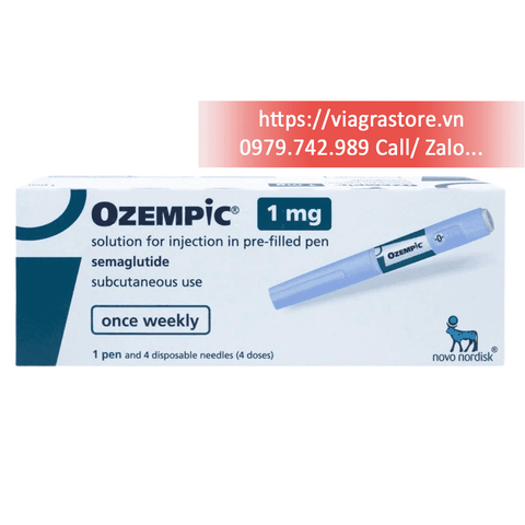 Bút Tiêm Giảm Cân OZEMPIC 1MG Novo Nordisk (Hộp 1 Bút 4 Liều Tiêm)
