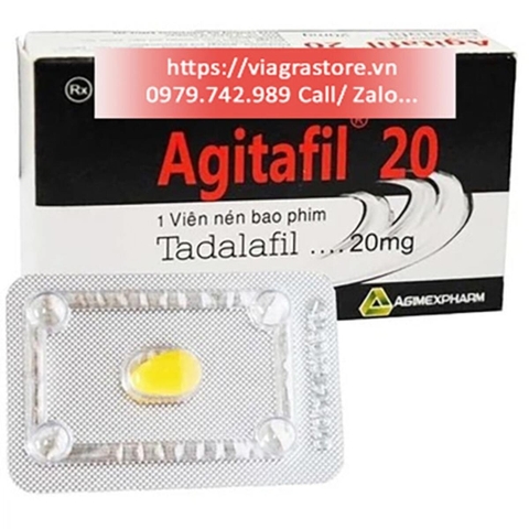 Agitafil (20mg) - Điều trị rối loạn cương dương (Hộp 1 viên)
