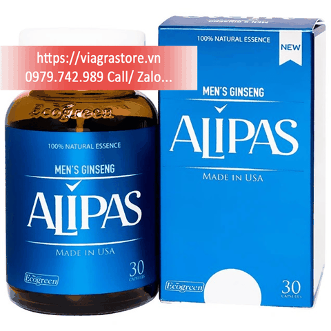 Sâm Alipas Mới - Bổ Sung Testosterone Tăng Cường Sinh Lực Phái Mạnh (hộp 30 viên)